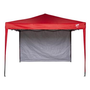 Imagem de Gazebo Articulado 3x3 Aluminizado Praia E Campo 1 Parede em Lona - Ten