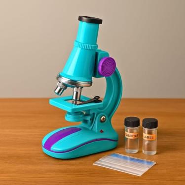 Imagem de Microscópio Biológico Infantil 450x LED Educativo Portátil