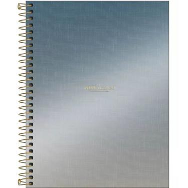Imagem de Caderno Espiral Capa Dura Colegial 1 Matéria West Village Metalizado 80 Folhas Tilibra Estampa 3