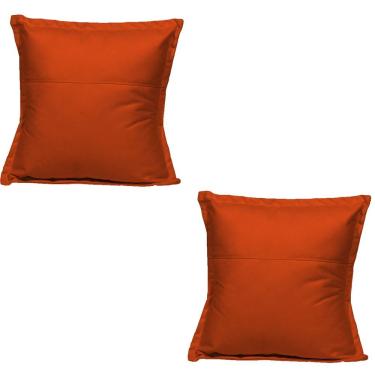 Imagem de Kit 2 Almofadas Decorativa Cheia Fofinha Para Sofá Cadeira Poltrona 42 Cm Suede