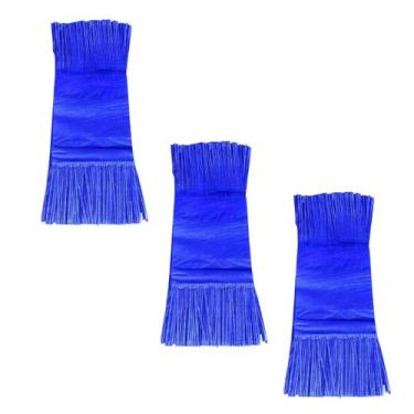 Imagem de Kit 288 Papel de Bala Seda azul escuro com 2 Franjas p/ Bala - Lynx Pr