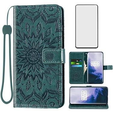 Imagem de Capa de telefone para OnePlus 7 Pro carteira com protetor de tela de vidro temperado e capa flip fina suporte para cartão celular OnePlus7Pro 5G One Plus 1+7 1Plus OnePlus7 7Pro One+ 1 + sete mulheres