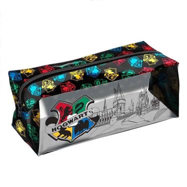 Imagem de Estojo Escolar Harry Potter Grande Faculdade Zíper Multiuso