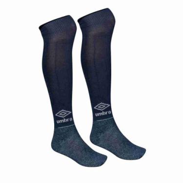 Imagem de Meião de Futebol Umbro Classic Unissex 39-43, Azul escuro