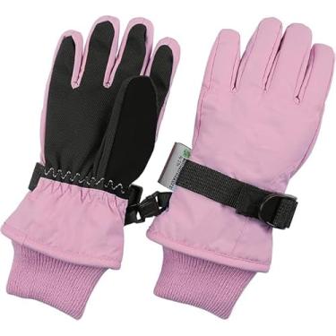 Imagem de Zelda Matilda 3M 100G Thinsulate Luvas infantis impermeáveis quentes de inverno para meninos e meninas, Rosa claro, 3-4 anos