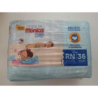 Imagem de Fralda Rn Turma da Monica Baby com 36 unidades