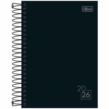 Imagem de Agenda 2026 espiral diária Spice 160 fls preto M6 Tilibra