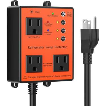 Imagem de Protetor de sobretensão de geladeira HAOYIKONG 3-Outlet 120V 110dB