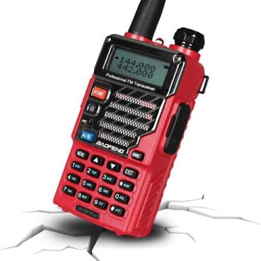 Imagem de Rádio bidirecional BAOFENG UV-5R+ Plus recarregável de longo alcance