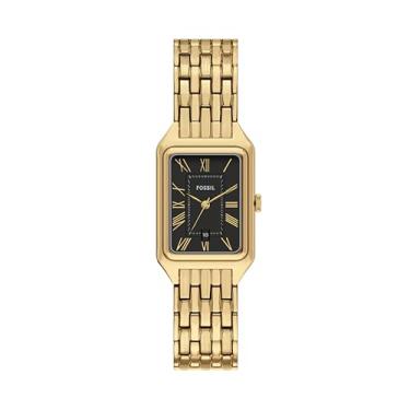 Imagem de Fossil Relógio feminino Raquel de aço inoxidável dourado com três ponteiros (modelo: ES5434)