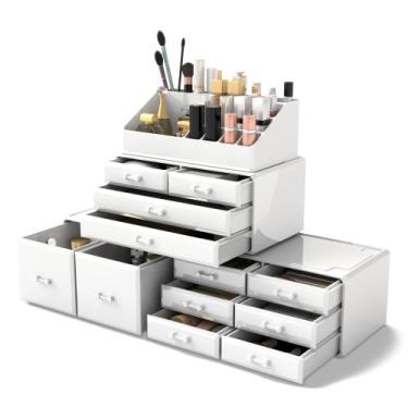 Imagem de Organizador de cosméticos para maquiagem READAEER Storage Gavers (bran
