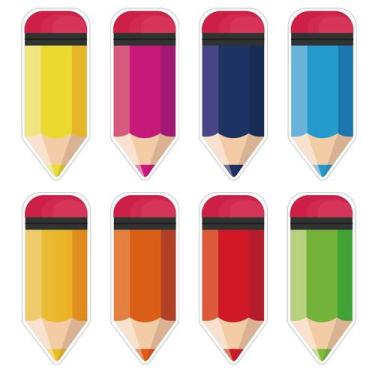 Imagem de Decoração: Cyunda Back to School: 72 recortes de lápis coloridos