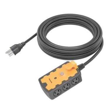 Imagem de Faixa de alimentação DEWENWILS de 6 tomadas de 25 pés com disjuntor de