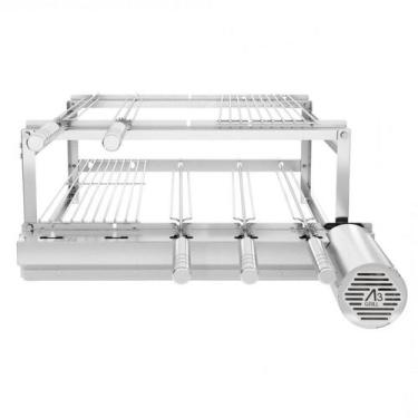 Imagem de A3 Grill Tradicional - Motor Giratório para 5 Espetos + 2 Grelhas Auxi