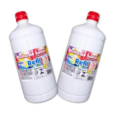 Imagem de Refil para bolha de sabão líquido Bubble, atóxica e perfumada - Brasil