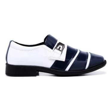 Imagem de Sapato Social Infantil Verniz Brilhoso Festa Casamento Pajem - Schiare