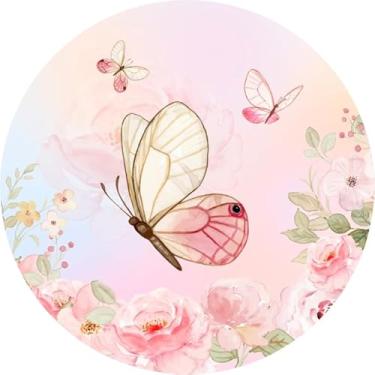 Imagem de Painel Festa Redondo 1,50m Borboleta (BBL066)