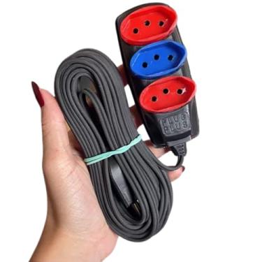 Imagem de Extensão Eletrica 5 Metros 03 Tomadas 10A Bivolt 127V/220V Padrão NBR