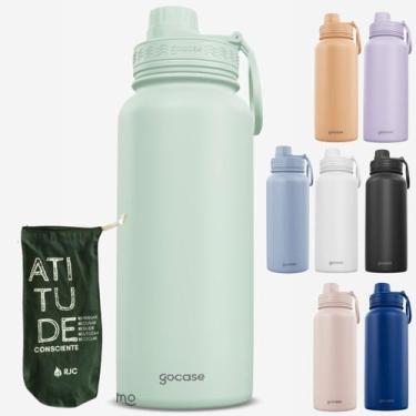 Imagem de KIT Garrafa Térmica Gocase Fresh 950ml com ECO saquinho protetor Molib