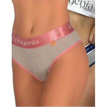 Imagem de Kit 2 Calcinha Cós Alto Elástico Confortável Lingerie Feminina Moda In