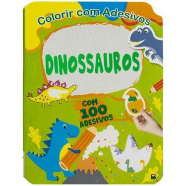 Imagem de Livro - Colorir com Adesivos: Dinossauros
