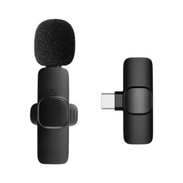Imagem de Microfone Lavalier Sem Fio Portátil Para iPhone, Android, PC, Câmera, 
