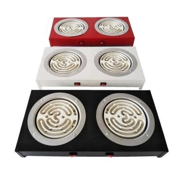Imagem de Fogão Fogareiro Elétrico 2 Bocas 220V Vermelho