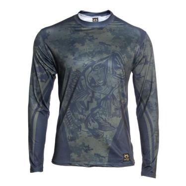 Imagem de Camisa Camiseta Pesca Masculina Proteção Solar Uv50+ - TN Terra Nativa