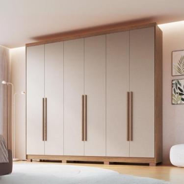 Imagem de Guarda-roupa 6 Portas 6 Gavetas Brescia - Móveis Castro