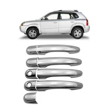 Imagem de Aplique Cromado Maçaneta Hyundai Tucson 2004 à 2015 4 Portas