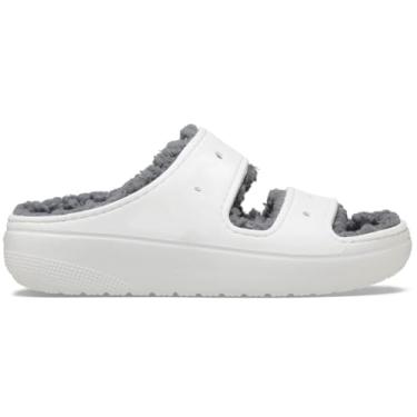 Imagem de Crocs Sandália unissex clássica macia macia e macia, Branco, 12 Women/10 Men