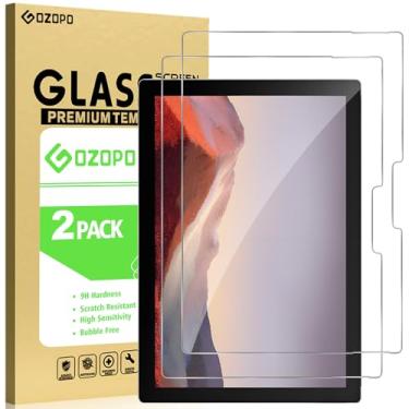 Imagem de GOZOPO Película protetora de tela para Microsoft Surface Pro 7 Plus (12,3 polegadas)/Surface Pro 7/Pro 6/Pro 5/Pro 4, sem bolhas, alta definição [2 unidades]