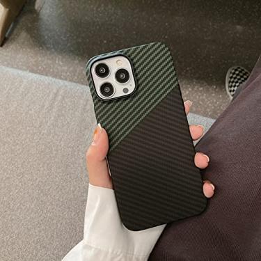Imagem de Capa de armadura militar de fibra de carbono roxa profunda para iPhone 14 Plus 13 Pro Max 12 14Pro Acessórios de capa de telefone azul, verde preto, para iPhone 12 Pro
