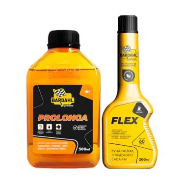 Imagem de Kit Aditivo Óleo Prolanga 500ml Gasolina Etanol Flex Bardahl