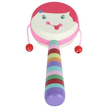 Imagem de RiToEasysports Tambor de Brinquedo de Mão para Bebês e Crianças Pequenas - Design Bonito de Desenho Animado, Desenvolve Material Premium
