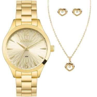 Imagem de Relógio Condor Feminino Ref: Co2035nic/k4x Dourado + Semijóia