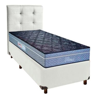 Imagem de Kit Cabeceira + Cama Box + Colchão Solteiro Molas Ensacadas Petrus Paropas