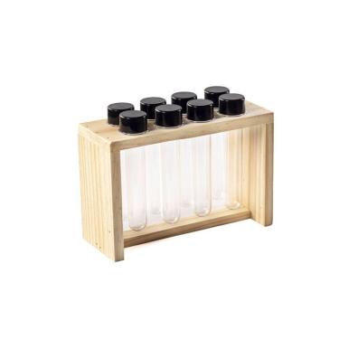 Imagem de Porta Tempero 8 Tubos Madeira Pinus - Stolf