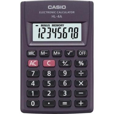 Imagem de Calculadora de Bolso Casio HL-4A 8 Dígitos Preta