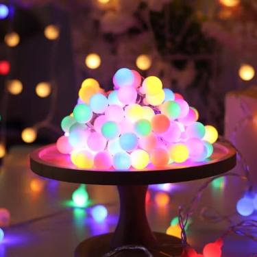 Imagem de Pisca Pisca Natal，Luzes Led em Cordão, 10 Metros de Comprimento, 66 Lâmpadas, Iluminação Amarela/Rgb, Decoração para Festas de Natal，Exquisitamente Trabalhado e Durável(10 Metros - RGB,2)
