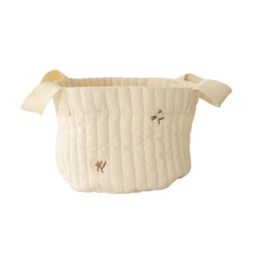 Imagem de Esquirla Cesto Organizador de Fraldas para Bebês, Portátil E Versátil, Ideal para Trocador de Fraldas, Camping E Uso Interno, Kapok Pequeno, Tamanho real