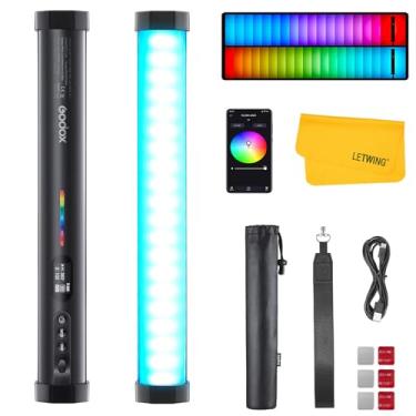 Imagem de GODOX Tubo De Luz Tl30, Bastão Led Rgb Magnético Para Vídeo, Cri 97+ Tlci 99+, 2700K~6500K, Portátil Regulável Com Bateria 2900Mah, 37 Efeitos, Controle Por Aplicativo Fotografia