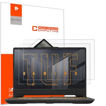 Imagem de YINOVEEN Pacote com 2 protetores de tela antirreflexo de 15,6 polegadas para laptop gamer ASUS TUF de 15,6 polegadas, laptop ASUS VivoBook 15, ZenBook 15/ZenBook Pro 15, Rog Zephyrus G15, TUF A15 F15