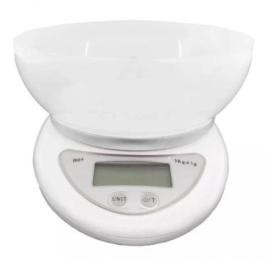 Imagem de Balança Cozinha Digital Completa Bacia Recipiente Alimentos