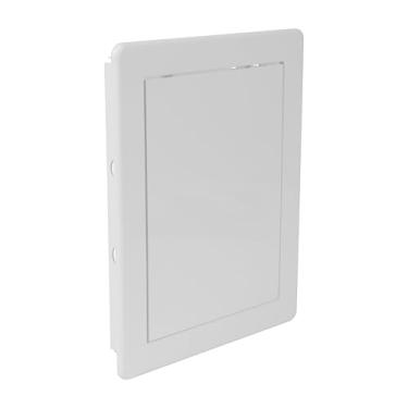 Imagem de Repa Market Painel de acesso 6 x 8 para drywall e teto - painel de porta de plástico ABS branco, placa de cobertura de furo de parede - à prova de ferrugem, fácil acesso e instalação, porta articulada