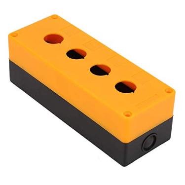 Imagem de Caixa de Chave de Botão, Caixa de Proteção à Prova D'água Com Tira de Vedação, para Indicação de Sinal de Campo (Amarelo)