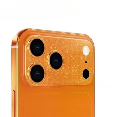 Imagem de Compatível com protetor de lente de câmera para iPhone 17 Pro Max AR + AF Glitter Lens Protective Anti-Scratch (prata)