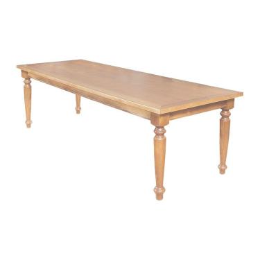 Imagem de Mesa De Jantar Rústica Retangular 220X100Cm Francisca - Natural - Bege