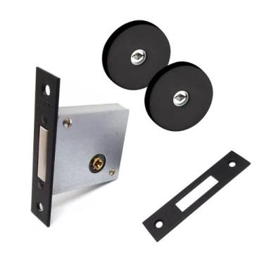 Imagem de Fechadura de Segurança Trava Tetra PADO roseta redonda Preta