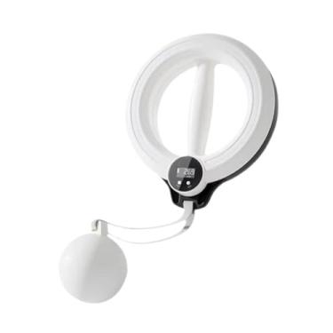 Imagem de oshhni Anel de treino de força para os braços com peso, acessório fitness com pega antiderrapante, leve e inteligente para fortalecer os pulsos. Ideal para, Branco